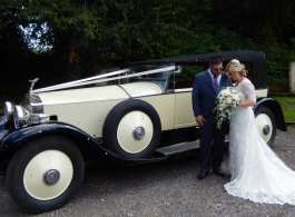 Vintage Rolls Royce wedding car hire in Crawley